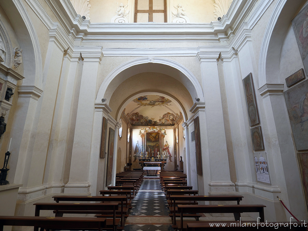 Busto Arsizio (Varese, Italy) - Interior of the Church of San Gregorio Magno at the Cemetery